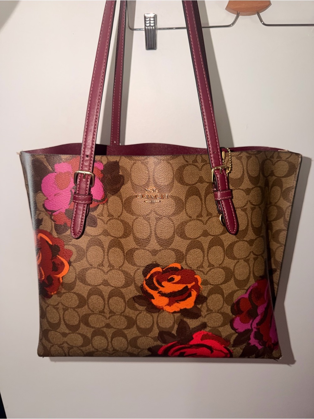COACH Signature Floral Tote Bag